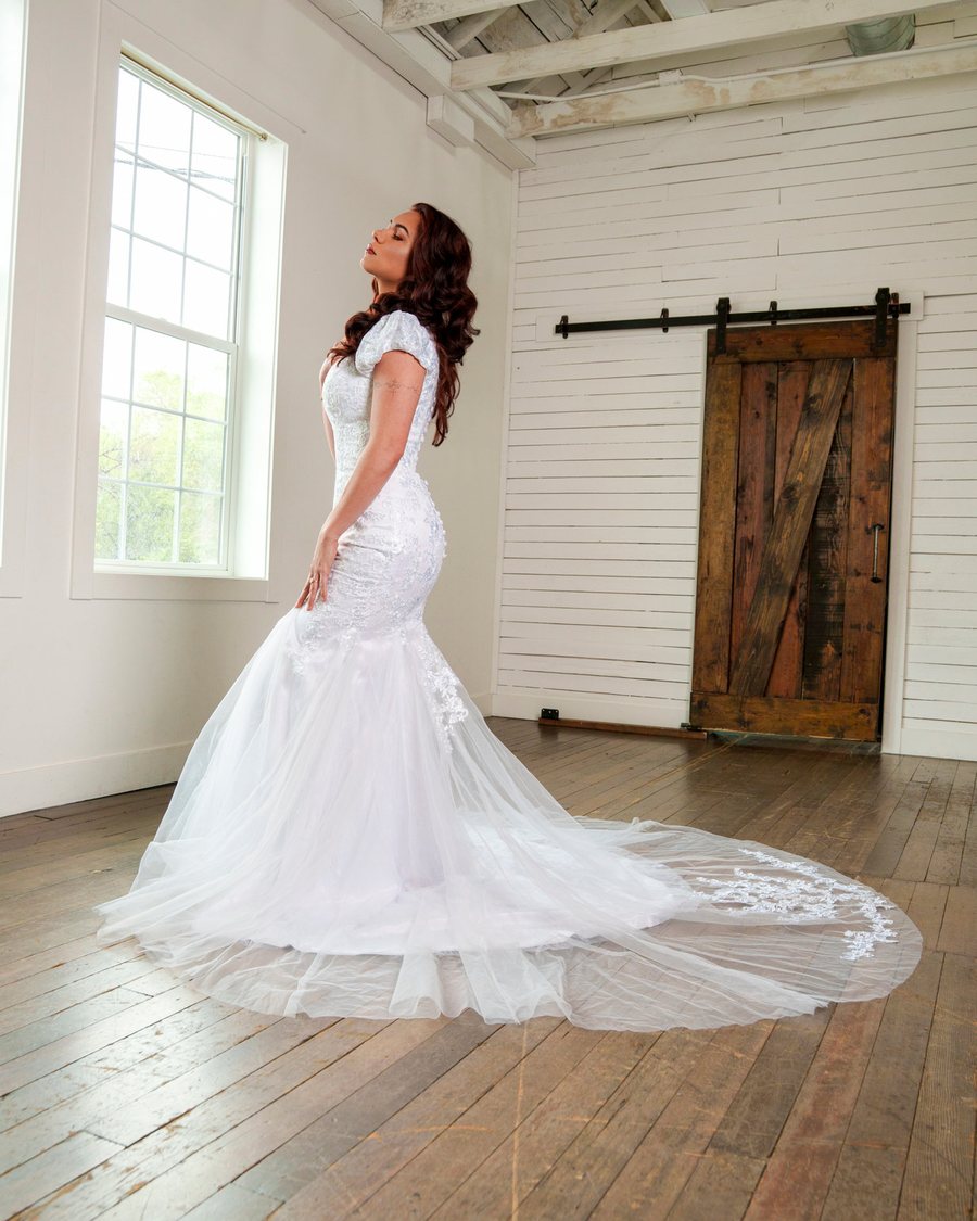 Bridal gown detail