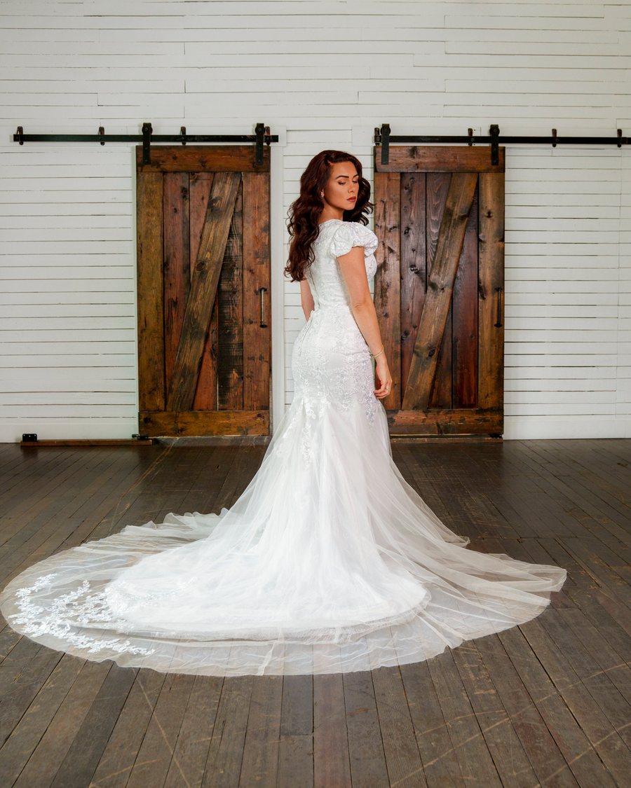 Bridal gown detail
