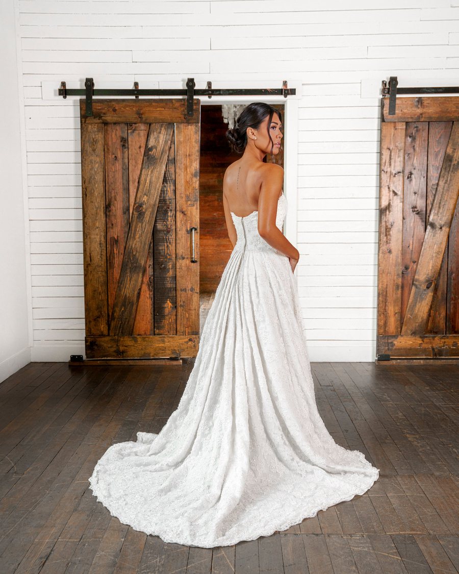 Bridal gown detail